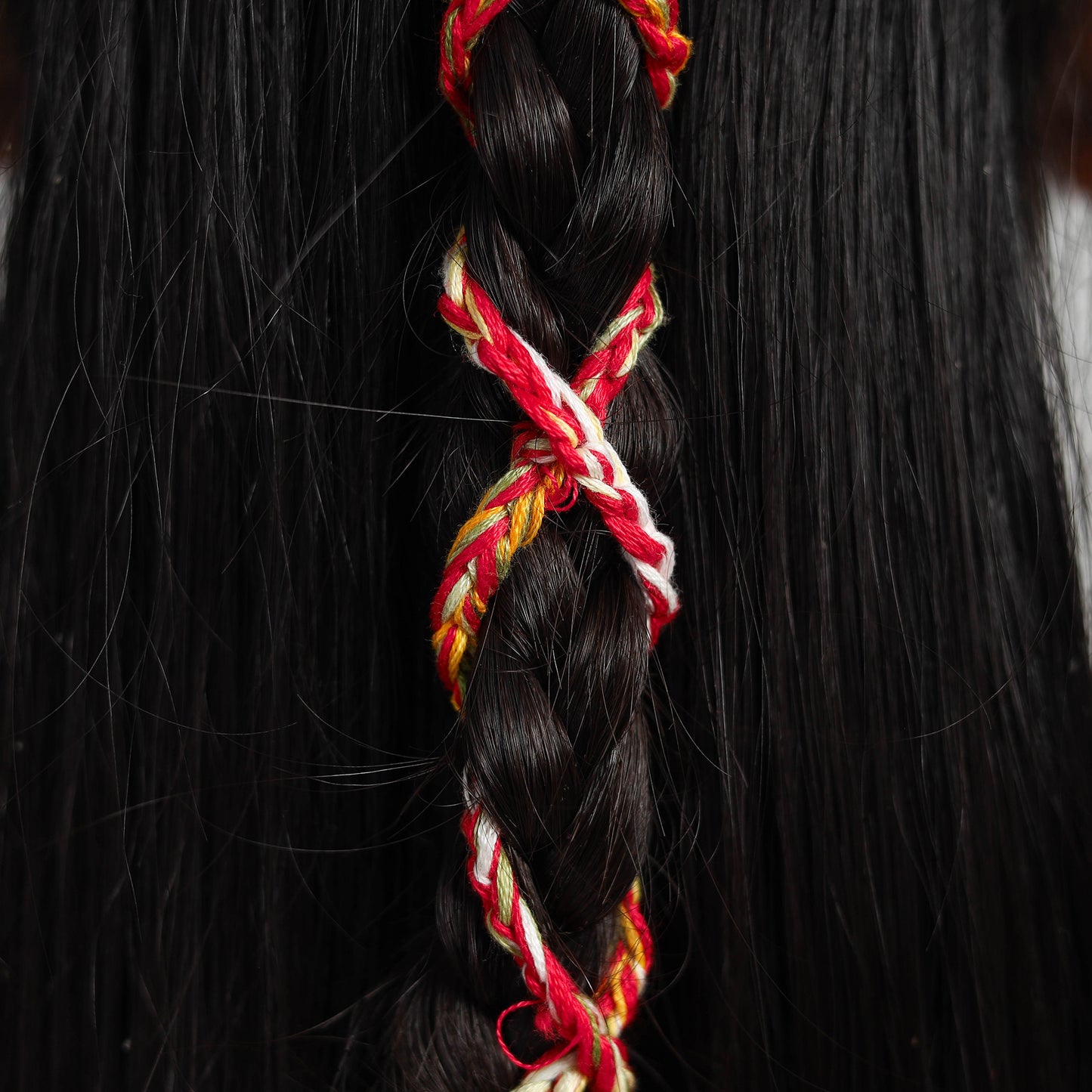 Thread Braided & Shell Work Hair Parandi 43