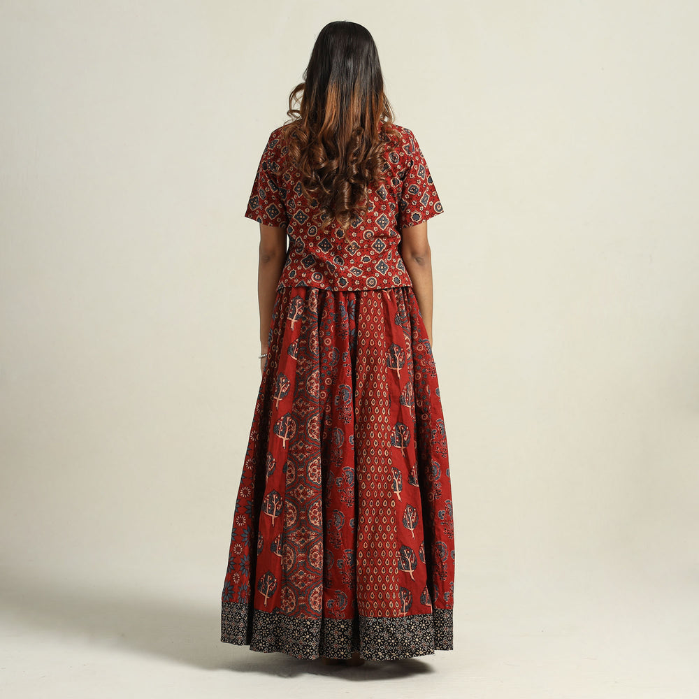 Ajrakh Patchwork Skirt 