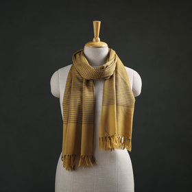 Yellow - Kumaun Handwoven Pure Merino Wool Stole 101
