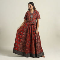 Ajrakh Patchwork Skirt 