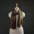 Brown - Kumaun Handwoven Pure Merino Wool Stole 102