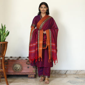 Dharwad Cotton Kurta with Palazzo & Dupatta Set 13