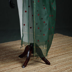 Kota Doria Cotton Embroidered Plain Dupatta 11