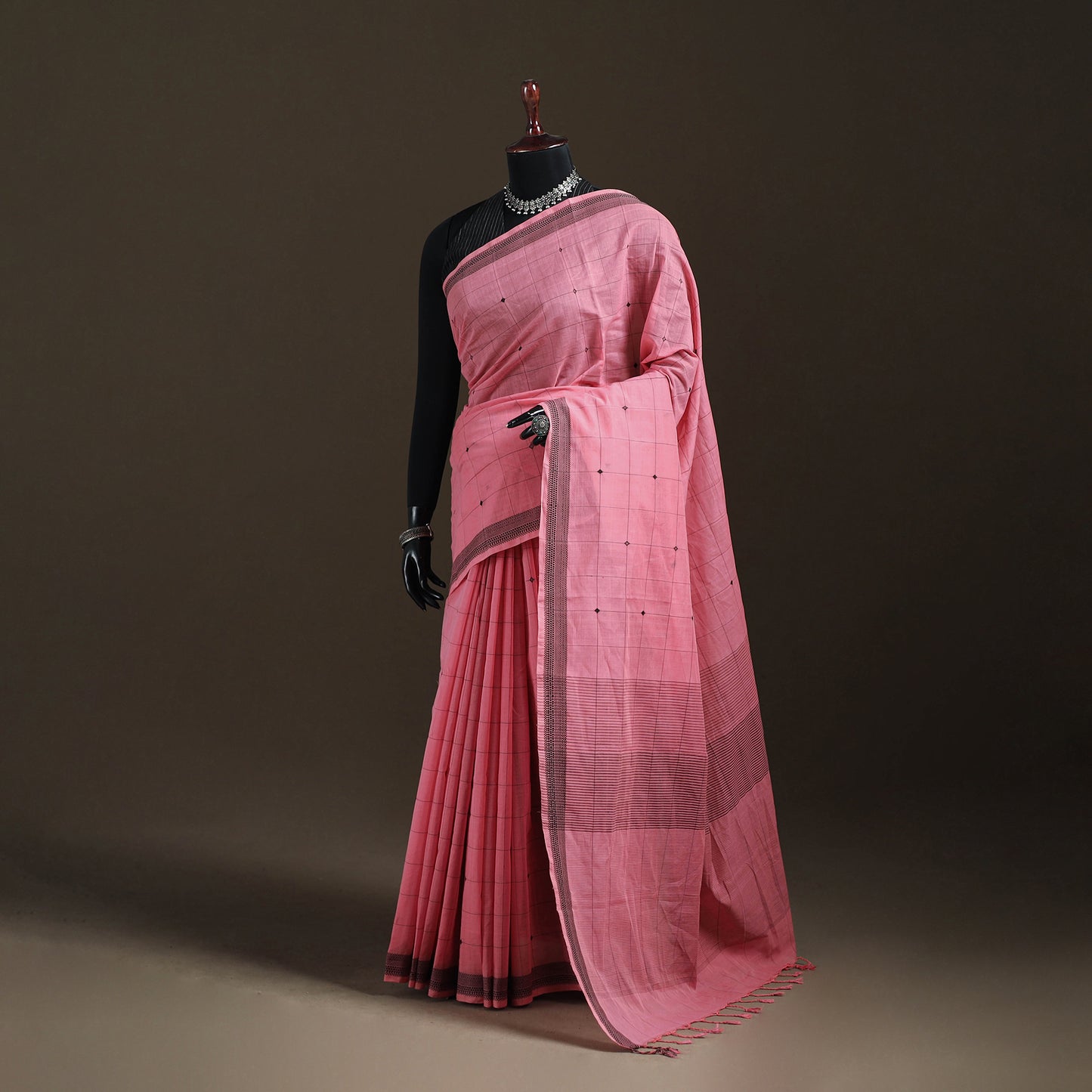 Godavari Jamdani Buti Pure Handloom Cotton Saree 05