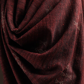 Kutch Bhujodi Handspun Handwoven Merino Wool x Katia Silk Chomuk Buta Shawl 03