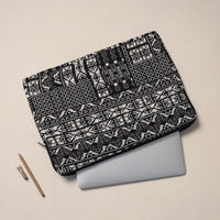 Black - Handcrafted Quilted Laptop Sleeve (11 x 16 in) 03