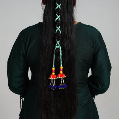 Thread Braided & Bead Work Hair Parandi 26