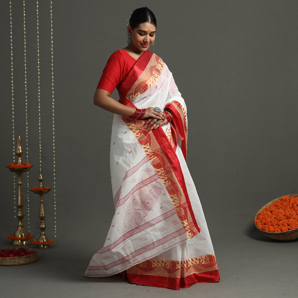 phulia jamdani cotton saree