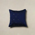 Polka Dot Zari Buti Plain Cushion Cover (16 x 16 in) 21