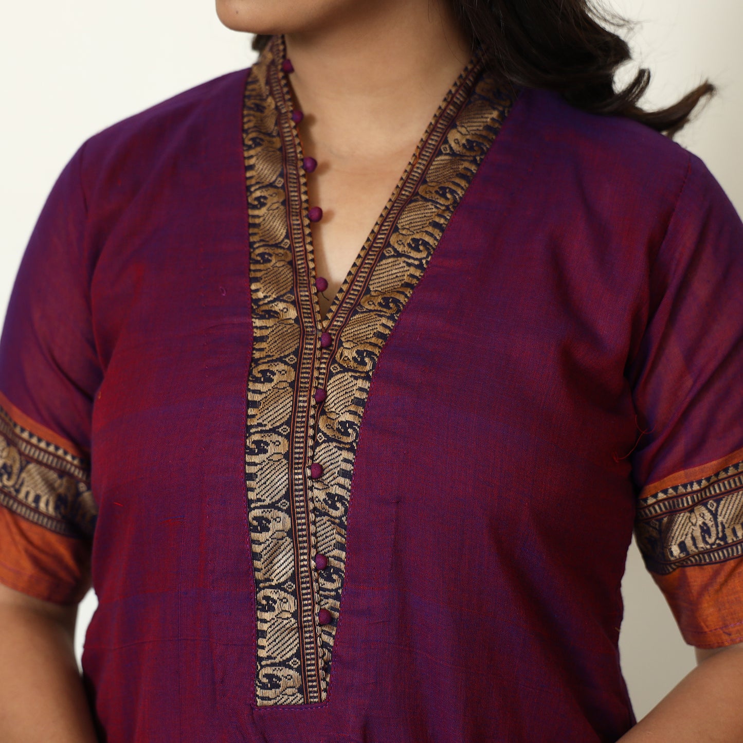 Dharwad Cotton Kurta with Palazzo & Dupatta Set 13
