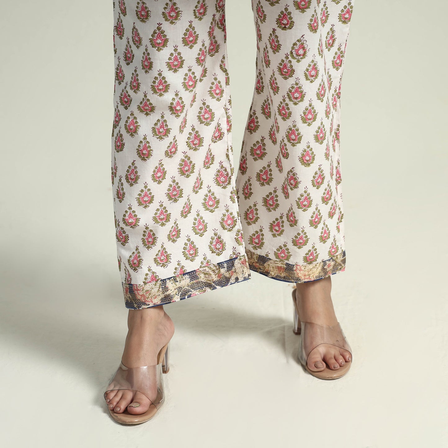Sanganeri Kurta with Palazzo & Dupatta Set