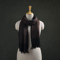 Brown - Kumaun Handwoven Pure Merino Wool Stole 105
