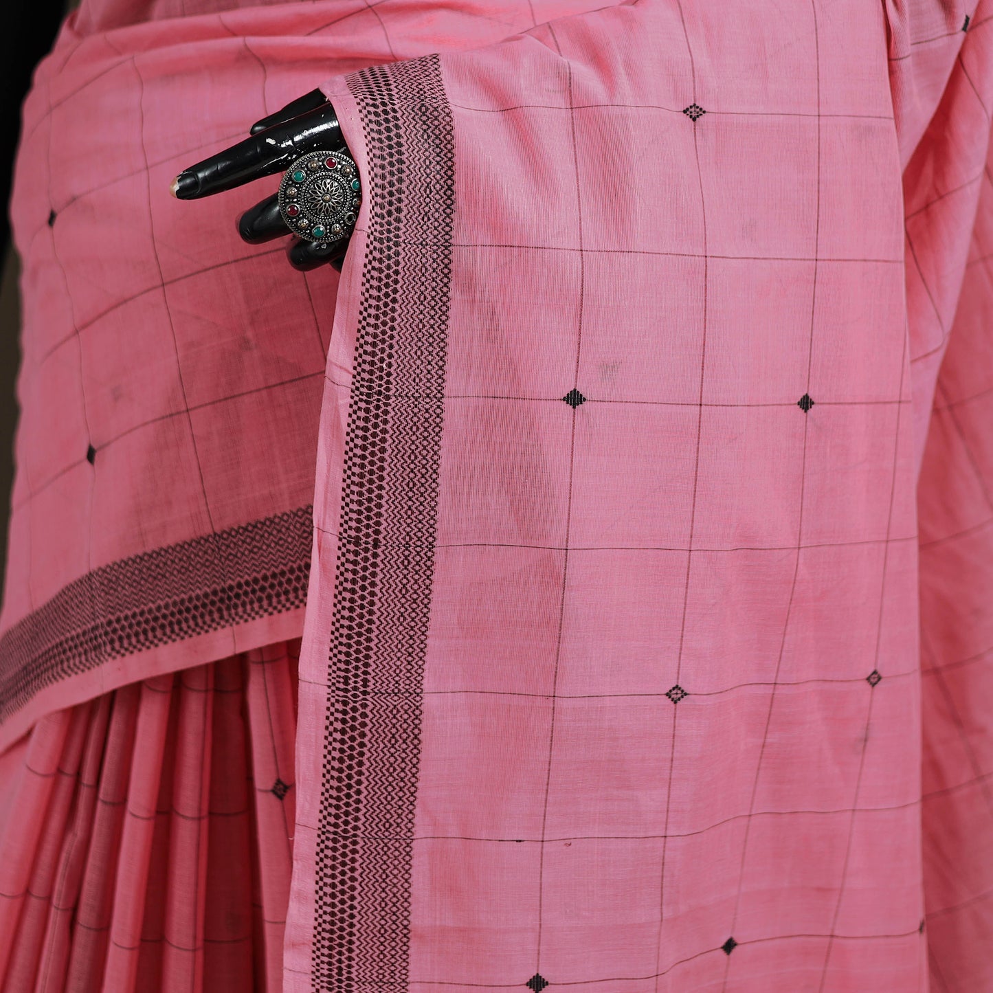 Godavari Jamdani Buti Pure Handloom Cotton Saree 05