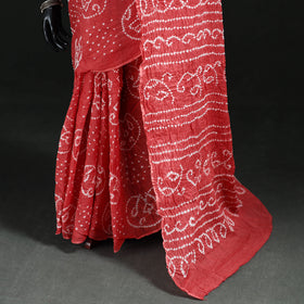 Kutch Bandhani Tie-Dye Cotton Saree 50