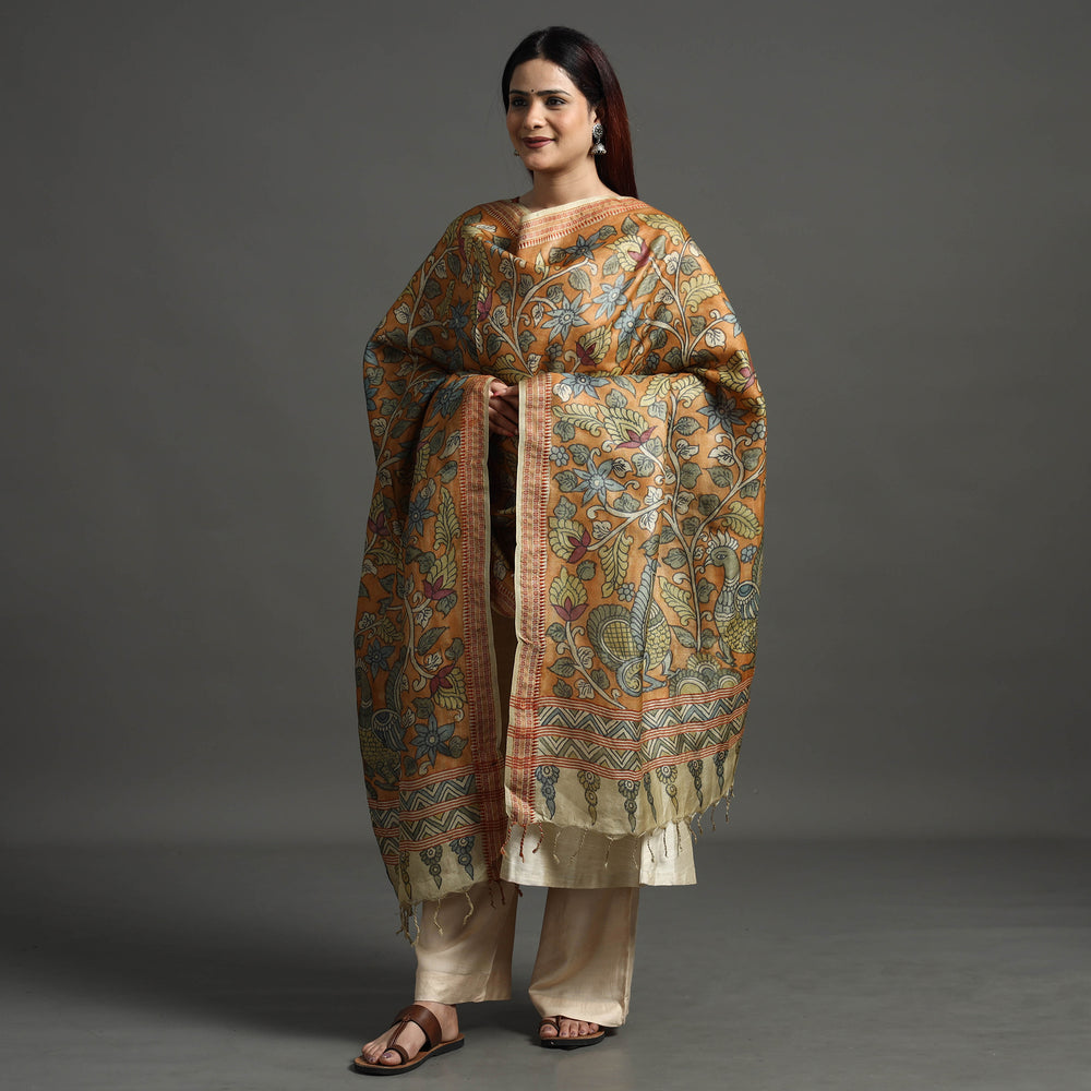 kalamkari silk dupatta