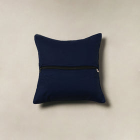 Polka Dot Zari Buti Plain Cushion Cover (16 x 16 in) 21