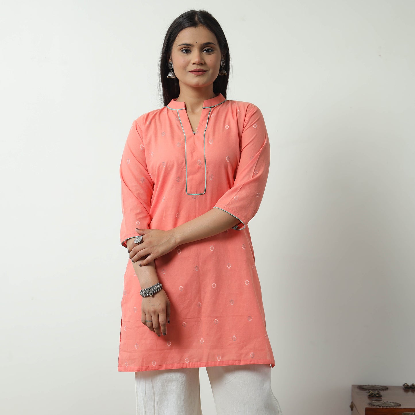 jacquard kurta