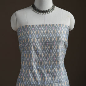 Pochampally Ikat Handloom Sico Unstitched Dress Material: Kurta with Mulberry Silk Dupatta 36