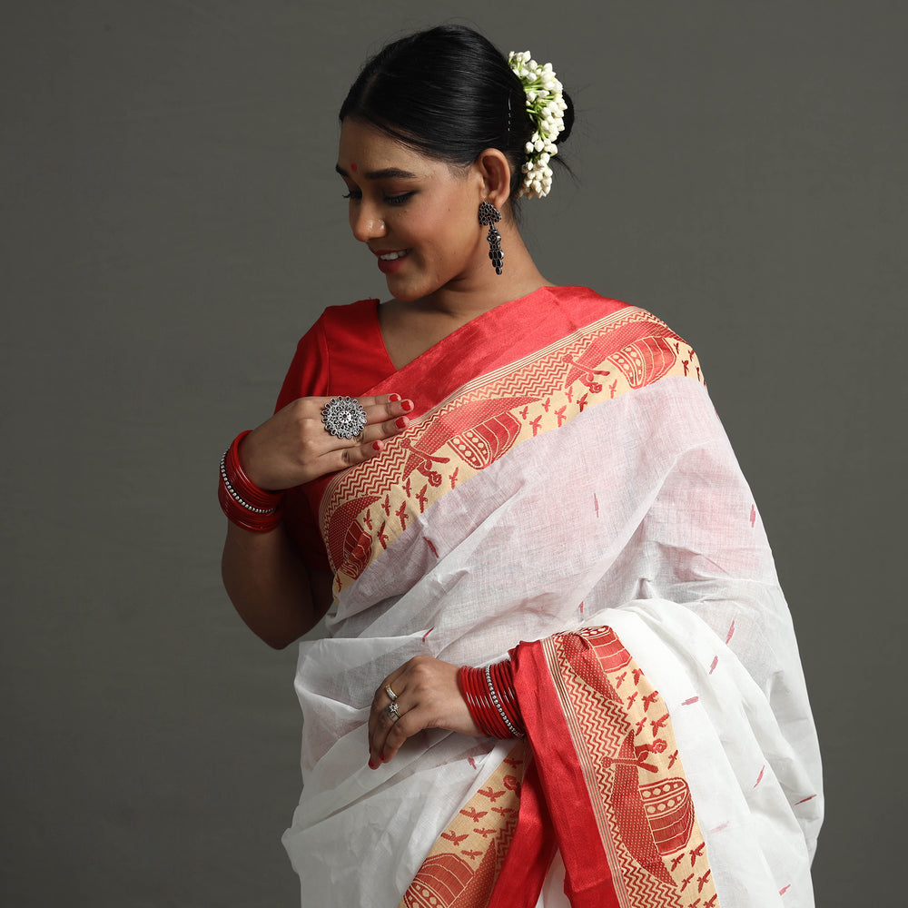 phulia jamdani cotton saree