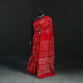 Kutch Bandhani Tie-Dye Cotton Saree 51