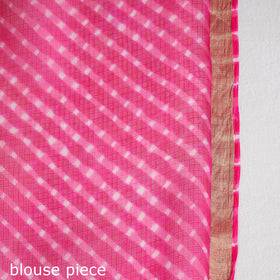  Leheriya Tie-Dye Mothra Kota Doria Silk Saree 