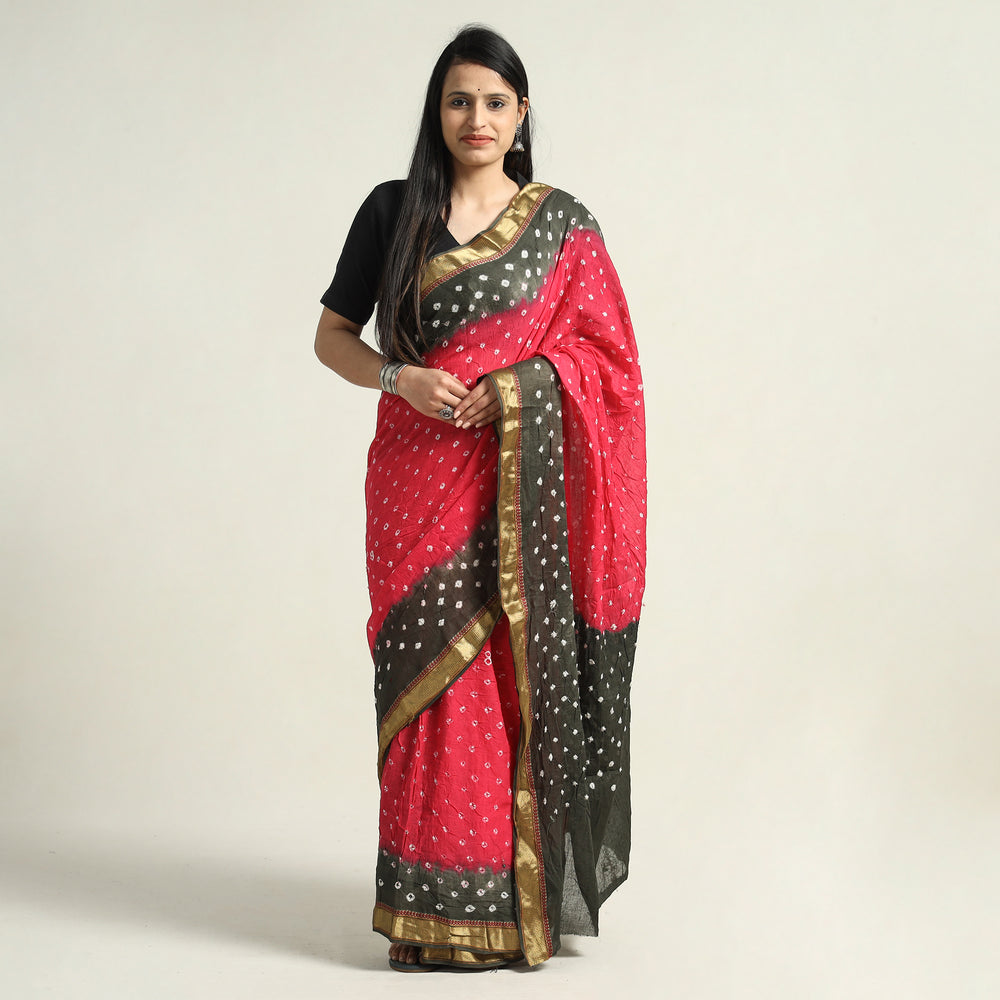 bandhani saree