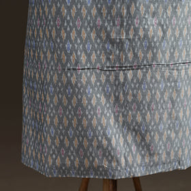 Pochampally Ikat Handloom Sico Unstitched Dress Material: Kurta with Mulberry Silk Dupatta 36