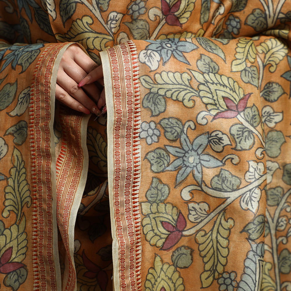 kalamkari silk dupatta