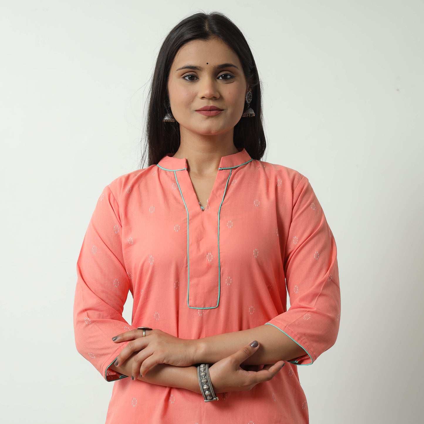 jacquard kurta