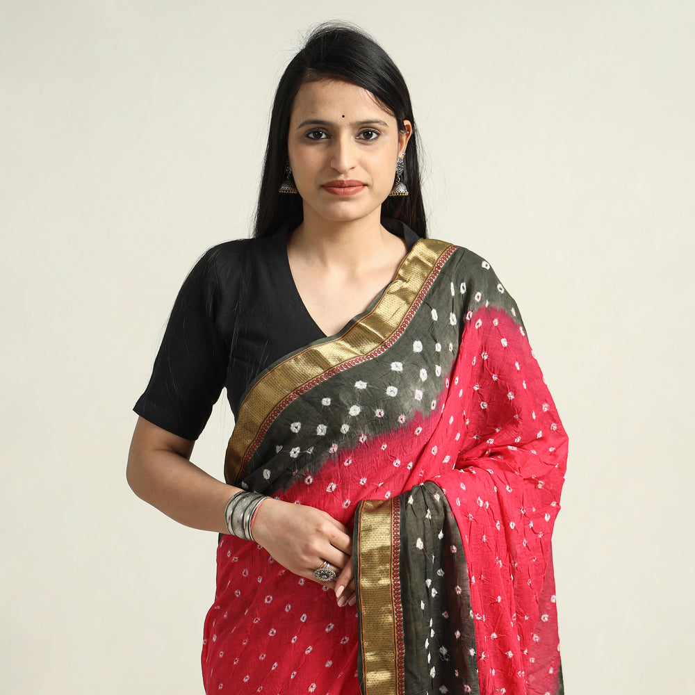 bandhani saree