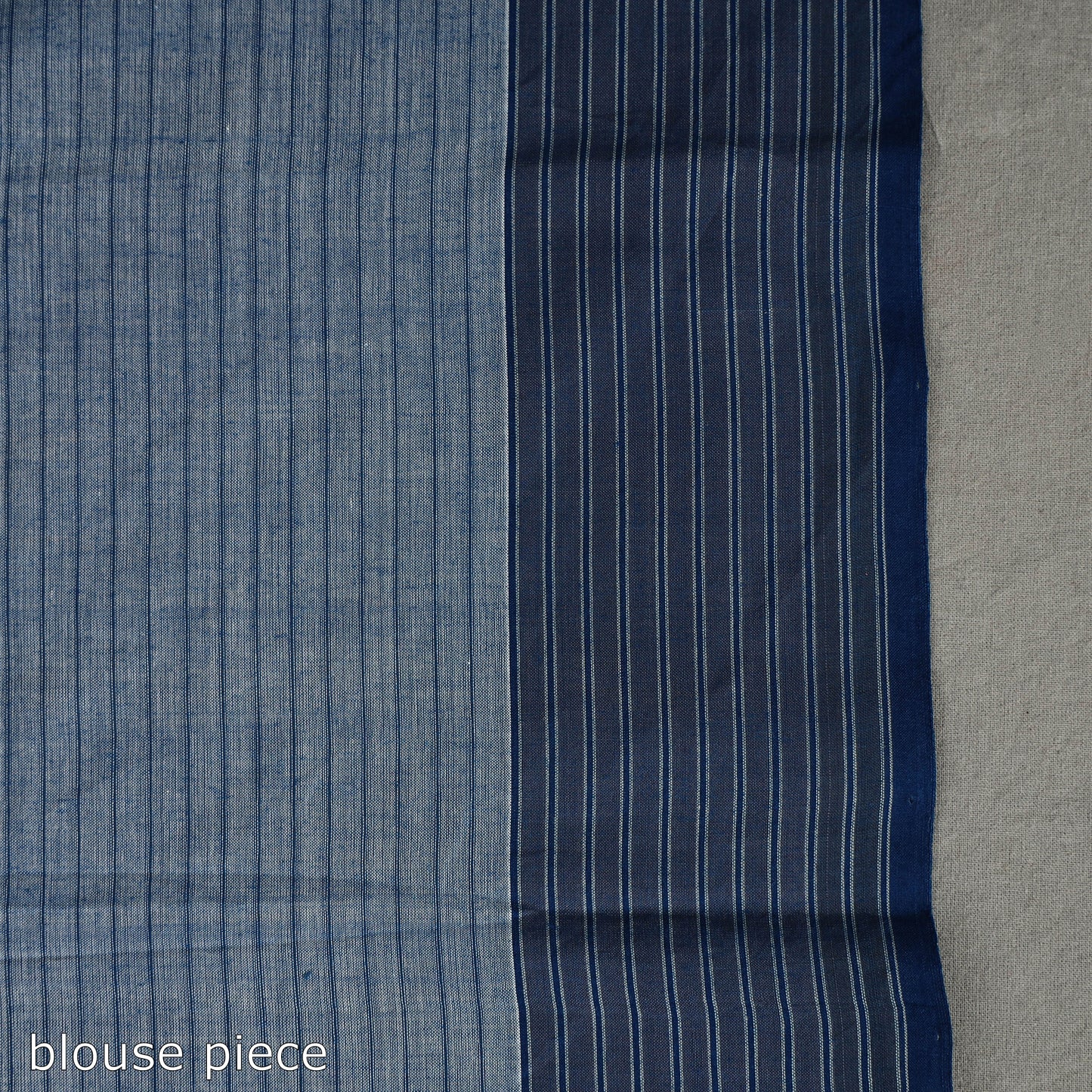 Beige - Stripes Cotton Handloom Saree 08