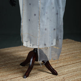 Kota Doria Cotton Embroidered Plain Dupatta 13