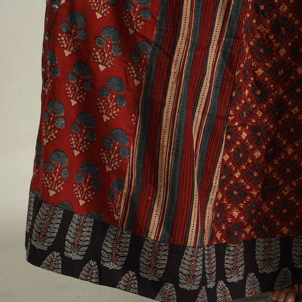 Ajrakh Patchwork Skirt 