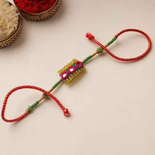 Mirror & Beadwork Rakhi