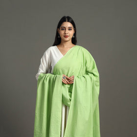 Buy Green Hand Embroidery Cotton Lucknow Chikankari Dupatta