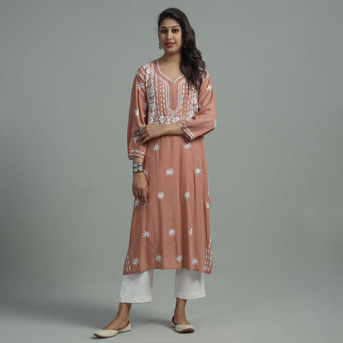 chikankari embroidered kurta