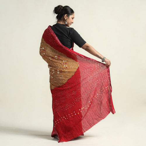 bandhani saree