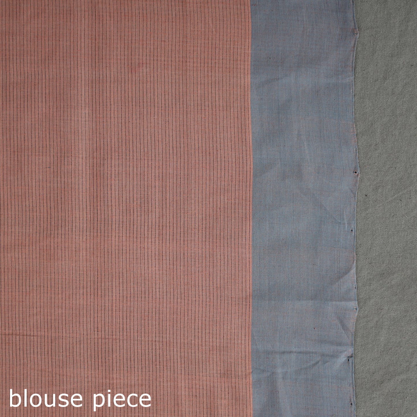 Grey - Pure Handloom Natural Dyed Missing Plain Cotton Saree 12