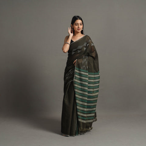 Green - Dunes Buta Cotton Handloom Saree 63