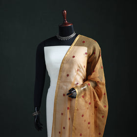 Kota Doria Cotton Embroidered Plain Dupatta 14