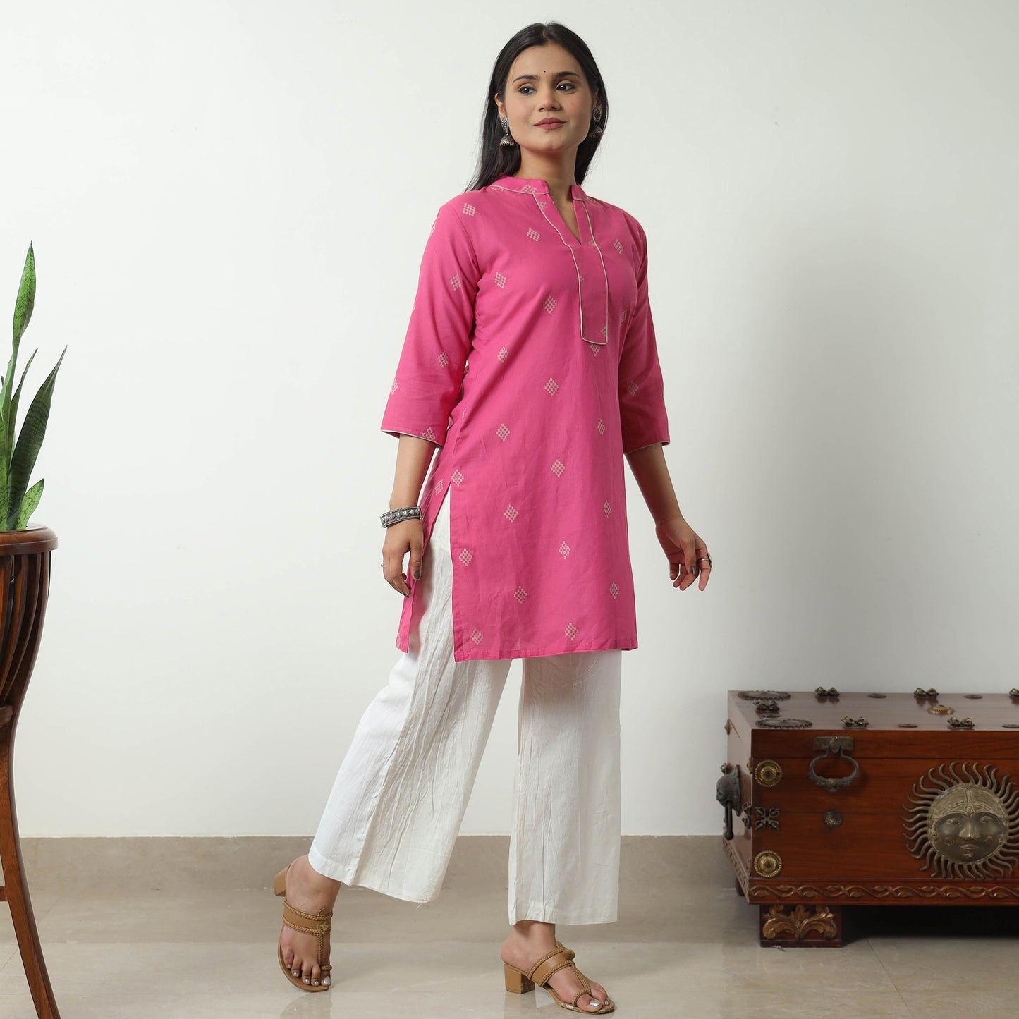 jacquard kurta