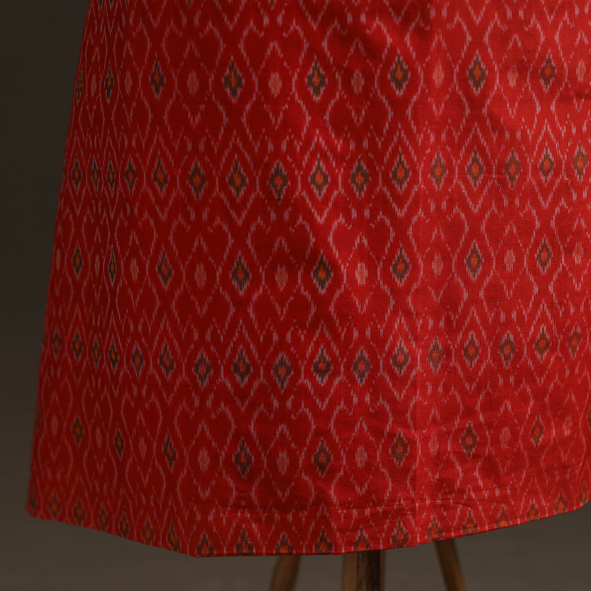 Pochampally Ikat Handloom Sico Unstitched Dress Material: Kurta with Mulberry Silk Dupatta 37