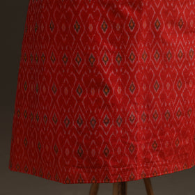 Pochampally Ikat Handloom Sico Unstitched Dress Material: Kurta with Mulberry Silk Dupatta 37