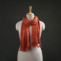 Orange - Kumaun Handwoven Pure Merino Wool Stole 112