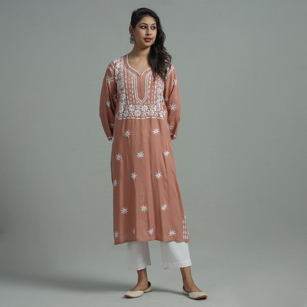 chikankari embroidered kurta