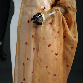 Kota Doria Cotton Embroidered Plain Dupatta 14