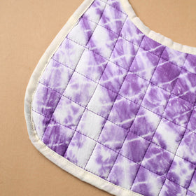Purple Handmade Cotton Baby Bib