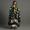 Multicolor - shibori clamp dyed modal silk dupatta
