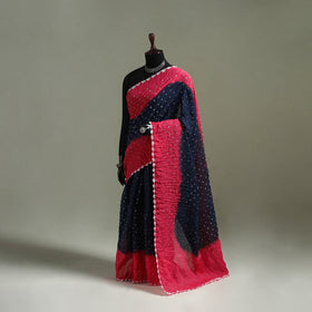 Kutch Tie-Dye Bandhani Cotton Saree with Blouse Piece 40