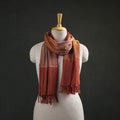 Orange - Kumaun Handwoven Pure Merino Wool Stole 114
